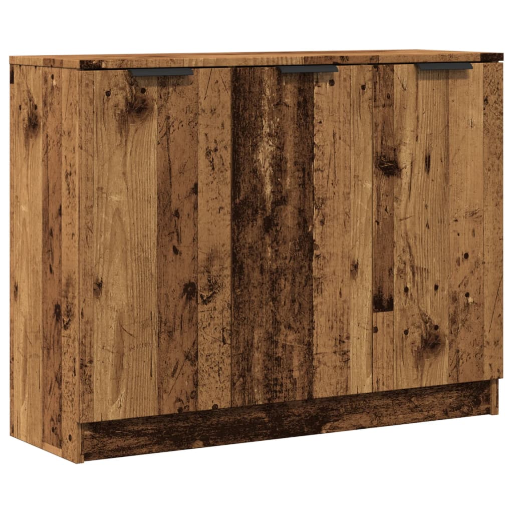 Dressoir 90,5x30x70 cm bewerkt hout oud houtkleurig - AllerleiShop