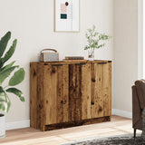 Dressoir 90,5x30x70 cm bewerkt hout oud houtkleurig - AllerleiShop