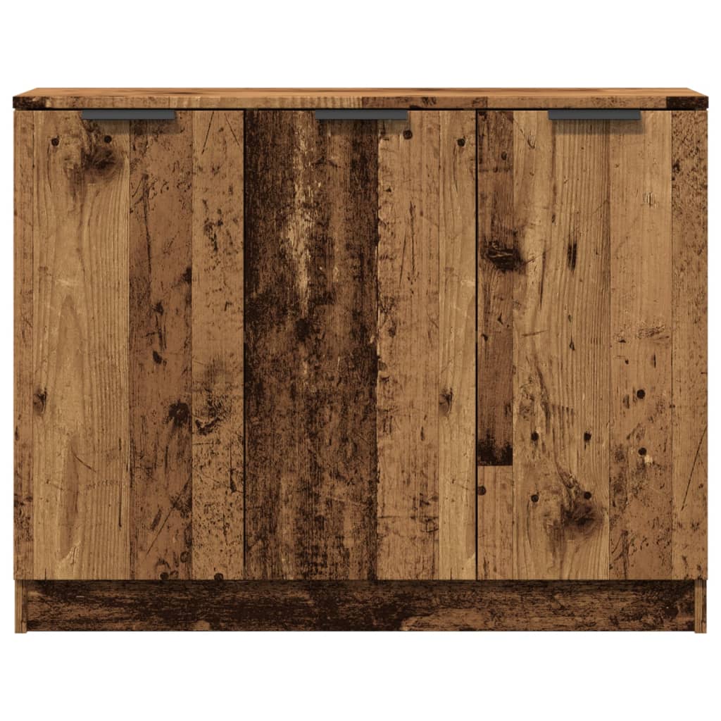 Dressoir 90,5x30x70 cm bewerkt hout oud houtkleurig - AllerleiShop