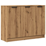 Dressoir 90,5x30x70 cm bewerkt hout artisanaal eikenkleur - AllerleiShop