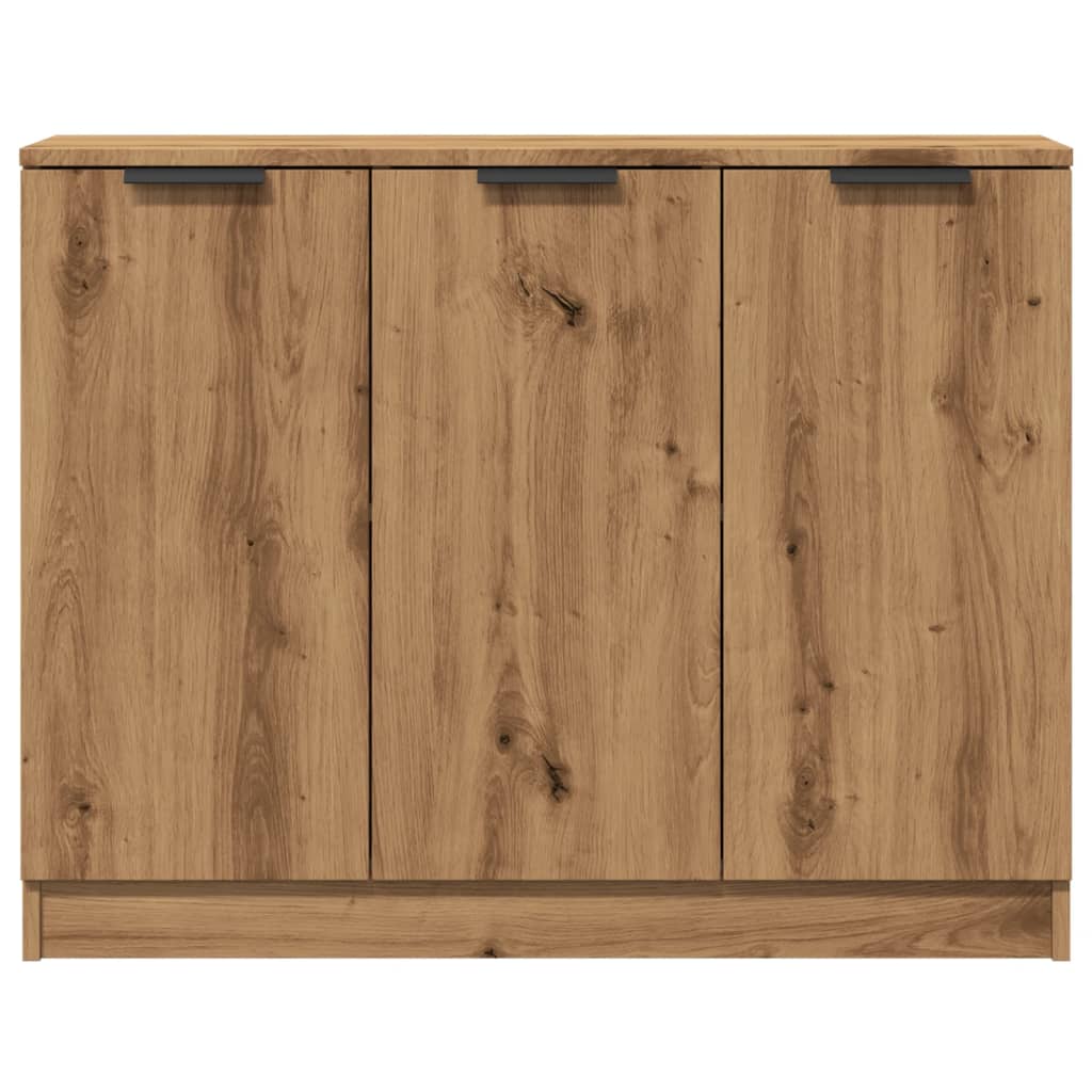 Dressoir 90,5x30x70 cm bewerkt hout artisanaal eikenkleur - AllerleiShop