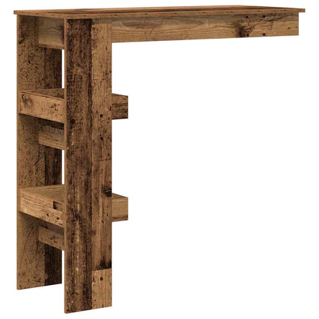 Bartafel wandgemonteerd 102x45x103,5 cm bewerkt hout oud hout - AllerleiShop