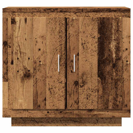 Dressoir 80x40x75 cm bewerkt hout oud houtkleurig - AllerleiShop