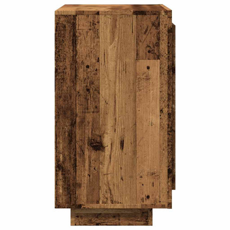 Dressoir 80x40x75 cm bewerkt hout oud houtkleurig - AllerleiShop