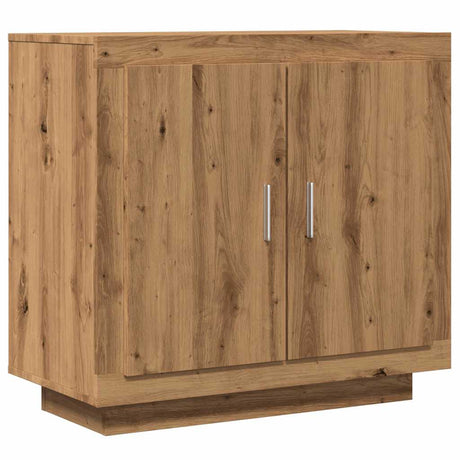 Dressoir 80x40x75 cm bewerkt hout artisanaal eikenkleur - AllerleiShop