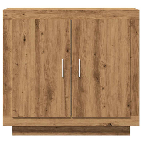 Dressoir 80x40x75 cm bewerkt hout artisanaal eikenkleur - AllerleiShop