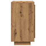 Dressoir 80x40x75 cm bewerkt hout artisanaal eikenkleur - AllerleiShop