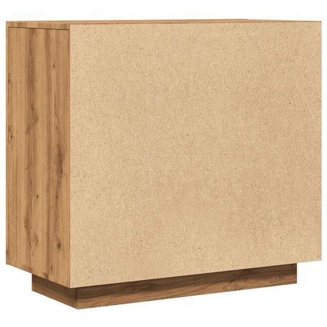 Dressoir 80x40x75 cm bewerkt hout artisanaal eikenkleur - AllerleiShop