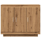 Dressoir 92x35x75 cm bewerkt hout artisanaal eikenkleur - AllerleiShop