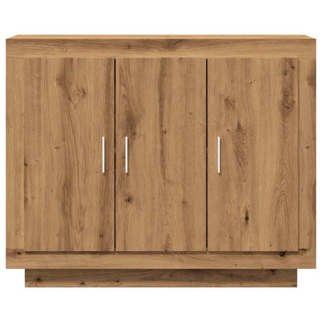 Dressoir 92x35x75 cm bewerkt hout artisanaal eikenkleur - AllerleiShop