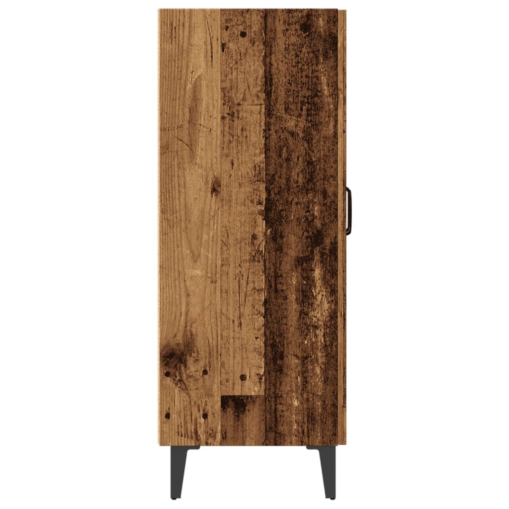 Dressoir 70x34x90 cm bewerkt hout oud houtkleurig - AllerleiShop