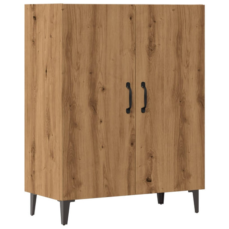 Dressoir 70x34x90 cm bewerkt hout artisanaal eikenkleur - AllerleiShop