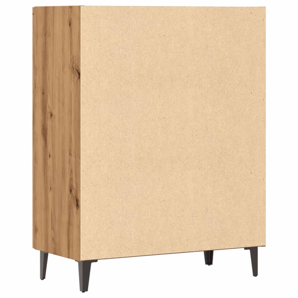 Dressoir 70x34x90 cm bewerkt hout artisanaal eikenkleur - AllerleiShop