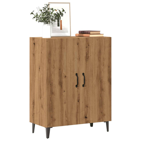 Dressoir 70x34x90 cm bewerkt hout artisanaal eikenkleur - AllerleiShop