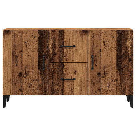 Dressoir 100x36x60 cm bewerkt hout oud houtkleurig - AllerleiShop