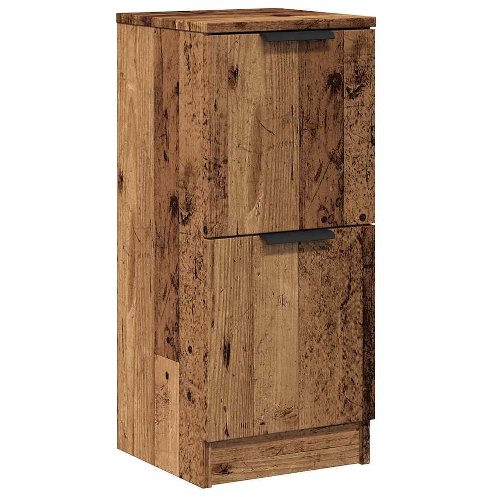 Dressoir 30x30x70 cm bewerkt hout oud houtkleurig - AllerleiShop