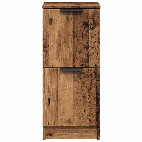 Dressoir 30x30x70 cm bewerkt hout oud houtkleurig - AllerleiShop