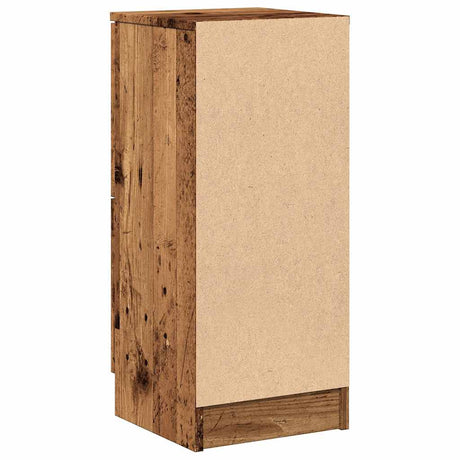 Dressoir 30x30x70 cm bewerkt hout oud houtkleurig - AllerleiShop