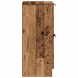 Dressoirs 2 st 30x30x70 cm bewerkt hout oud houtkleurig - AllerleiShop