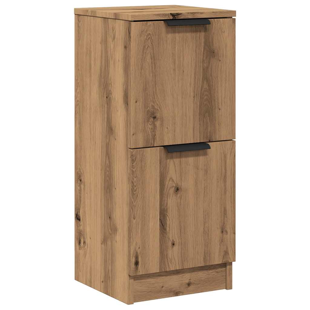 Dressoir 30x30x70 cm bewerkt hout artisanaal eikenkleur - AllerleiShop