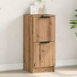 Dressoir 30x30x70 cm bewerkt hout artisanaal eikenkleur - AllerleiShop