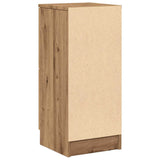 Dressoir 30x30x70 cm bewerkt hout artisanaal eikenkleur - AllerleiShop