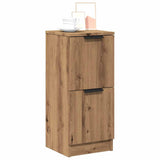 Dressoir 30x30x70 cm bewerkt hout artisanaal eikenkleur - AllerleiShop