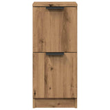 Dressoirs 2 st 30x30x70 cm bewerkt hout artisanaal eikenkleur - AllerleiShop