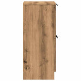 Dressoirs 2 st 30x30x70 cm bewerkt hout artisanaal eikenkleur - AllerleiShop