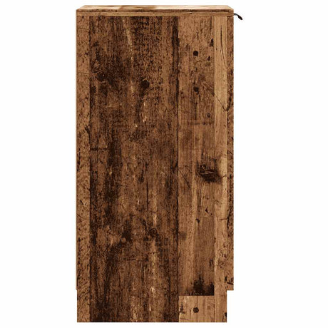 Schoenenkast 30x35x70 cm bewerkt hout oud houtkleurig - AllerleiShop