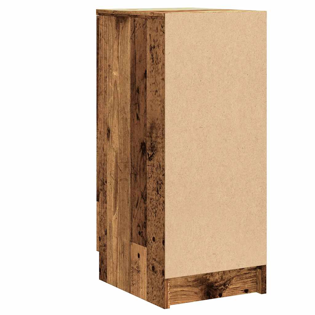 Schoenenkast 30x35x70 cm bewerkt hout oud houtkleurig - AllerleiShop