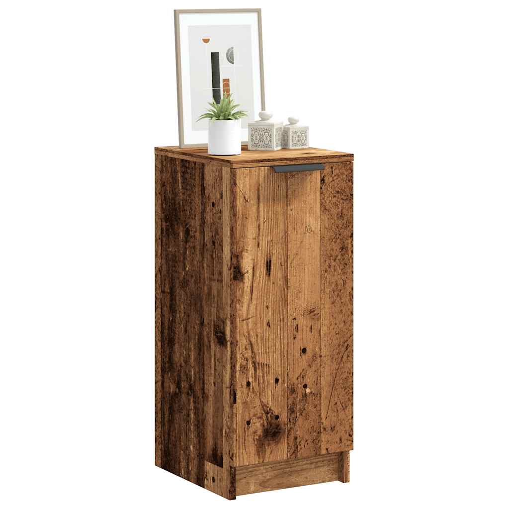 Schoenenkast 30x35x70 cm bewerkt hout oud houtkleurig - AllerleiShop