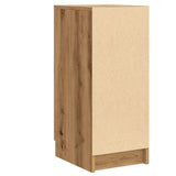 Schoenenkast 30x35x70 cm bewerkt hout artisanaal eikenkleur - AllerleiShop