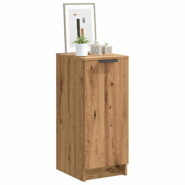 Schoenenkast 30x35x70 cm bewerkt hout artisanaal eikenkleur - AllerleiShop