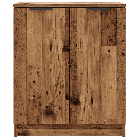 Schoenenkast 59x35x70 cm bewerkt hout oud houtkleurig - AllerleiShop