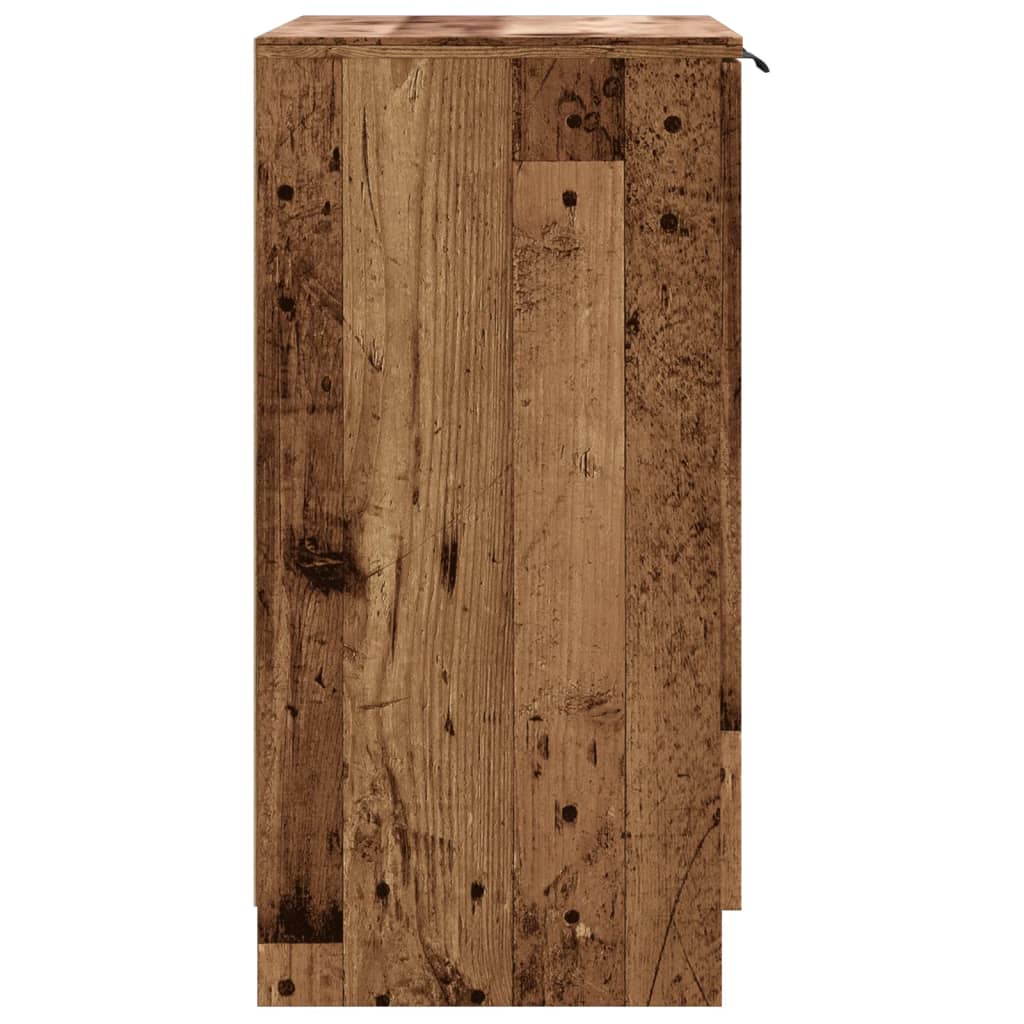 Schoenenkast 59x35x70 cm bewerkt hout oud houtkleurig - AllerleiShop