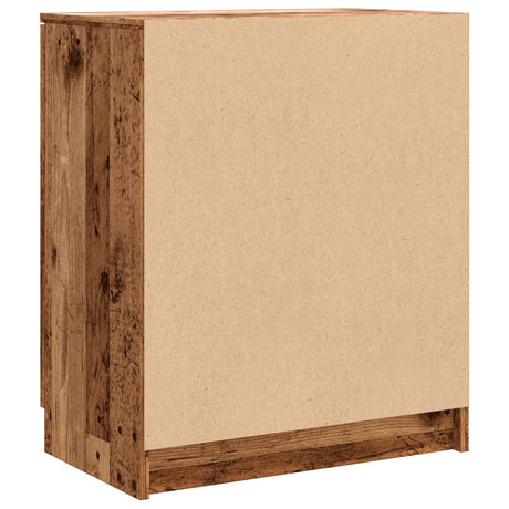 Schoenenkast 59x35x70 cm bewerkt hout oud houtkleurig - AllerleiShop