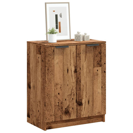 Schoenenkast 59x35x70 cm bewerkt hout oud houtkleurig - AllerleiShop