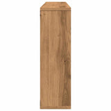 Wandschap 85x16x52,5 cm bewerkt hout artisanaal eikenkleurig