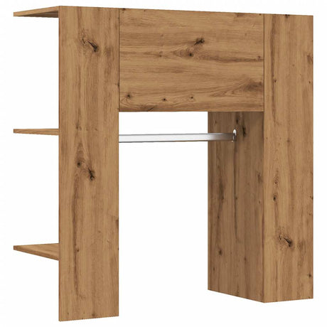 Halmeubel 97,5x37x99 cm bewerkt hout artisanaal eikenkleurig - AllerleiShop