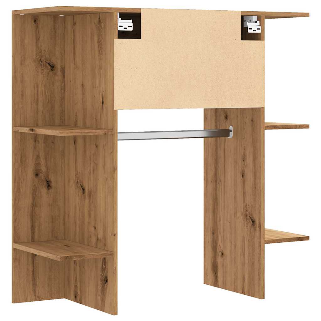 Halmeubel 97,5x37x99 cm bewerkt hout artisanaal eikenkleurig - AllerleiShop