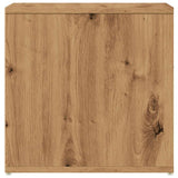 Opbergbox met lade 40,5x40x40 cm bewerkt hout artisanaal eiken