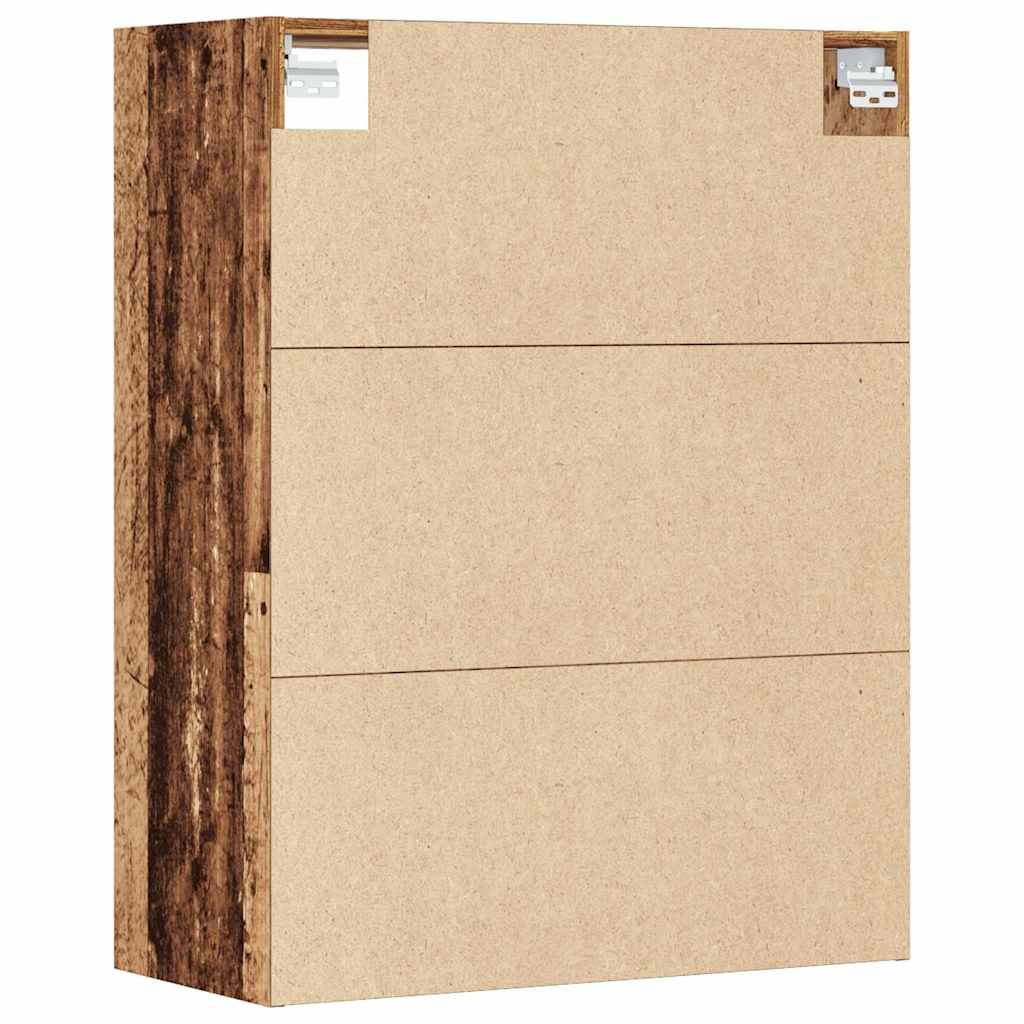 Hangkast 69,5x32,5x90 cm oud houtkleurig - AllerleiShop