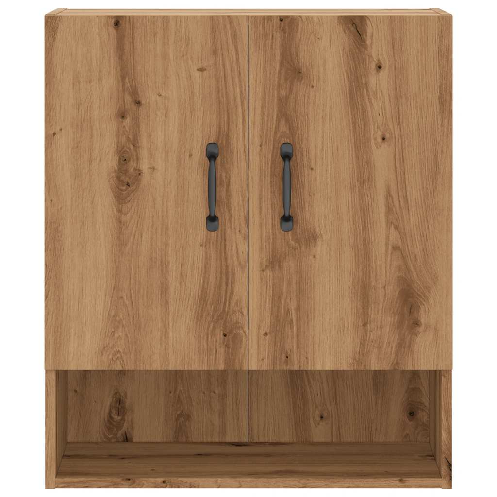 Wandkast 60x31x70 cm bewerkt hout artisanaal eikenkleur - AllerleiShop