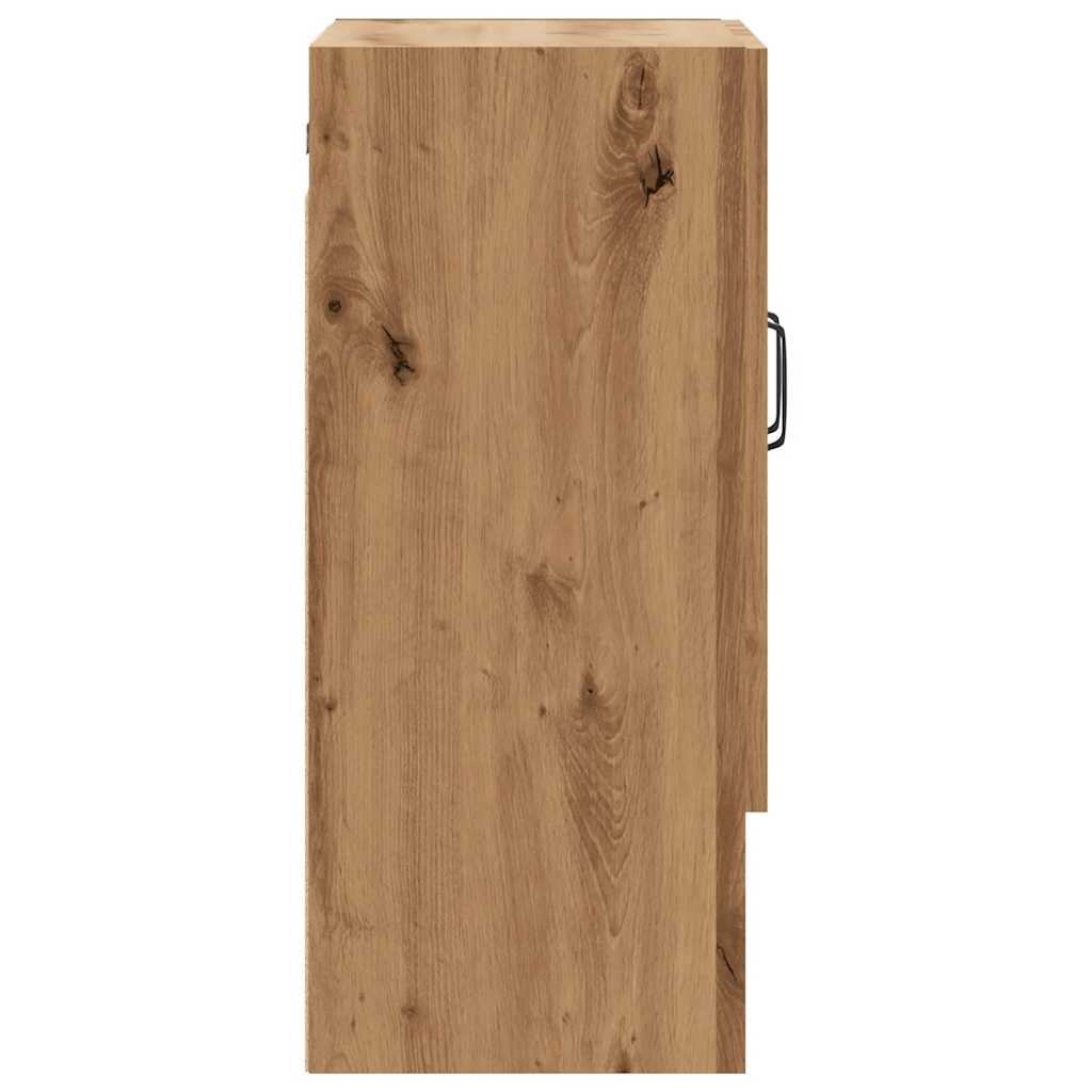 Wandkast 60x31x70 cm bewerkt hout artisanaal eikenkleur - AllerleiShop