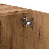 Wandkast 60x31x70 cm bewerkt hout artisanaal eikenkleur - AllerleiShop