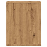 Schoenenbankje 100x35x45 cm bewerkt hout artisanaal eikenkleur - AllerleiShop