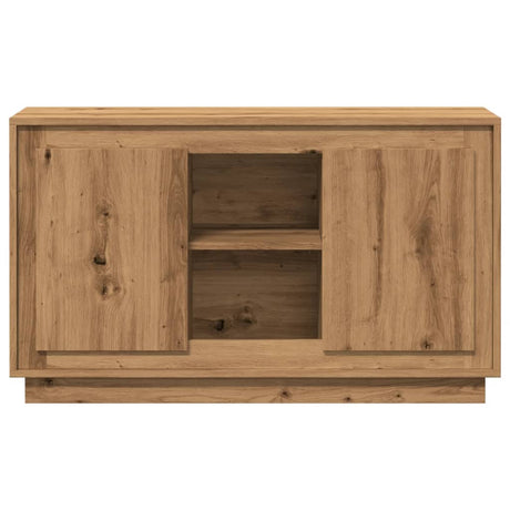 Dressoir 102x35x60 cm bewerkt hout artisanaal eikenkleurig - AllerleiShop