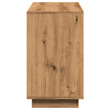 Dressoir 102x35x60 cm bewerkt hout artisanaal eikenkleurig - AllerleiShop