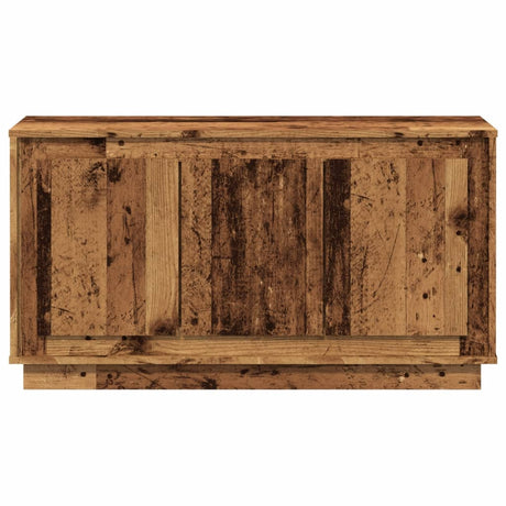 Dressoir 102x35x55 cm bewerkt hout oud houtkleurig - AllerleiShop